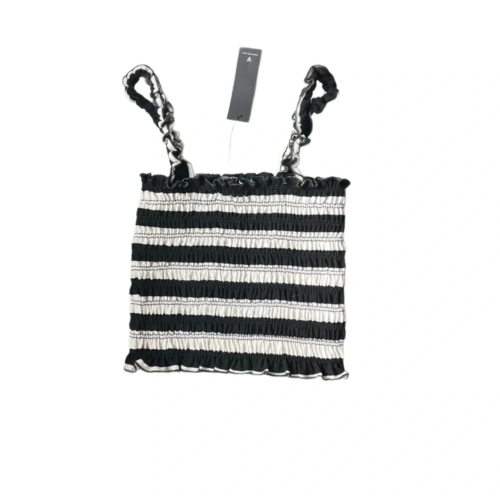 Striped Ruffle Tank Top - Picture 2 of 3